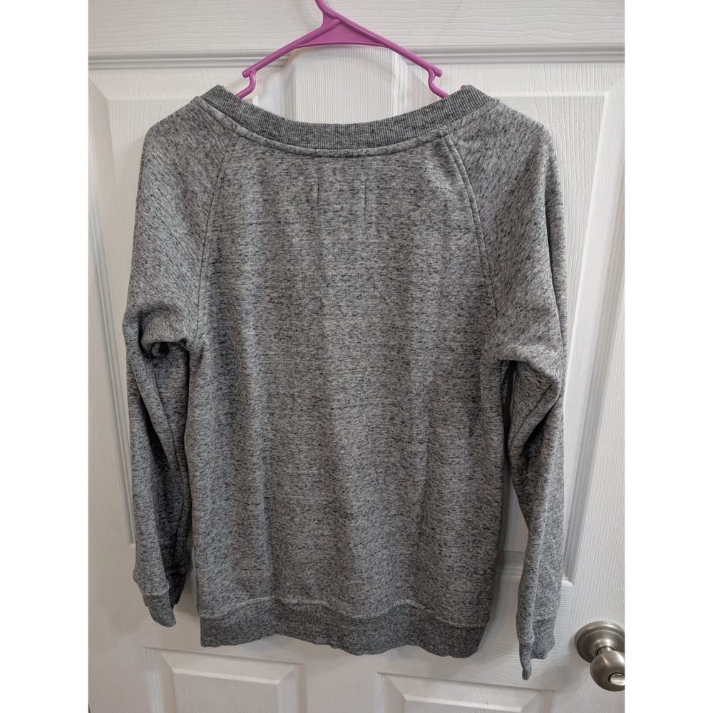 UGG Morgan Sweatshirt Women Grey Side Zipper Fleece Lined Pullover - Size S - Picture 2 of 7